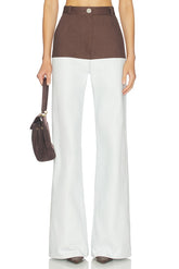 High-waist Combo Jeans