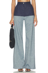 High-waist Combo Jeans