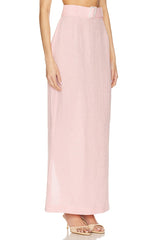 Belted Maxi Pencil Skirt