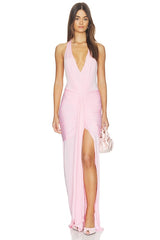 Inaya Collar Maxi Dress