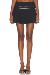 Sophie Double Belt Mini Skirt