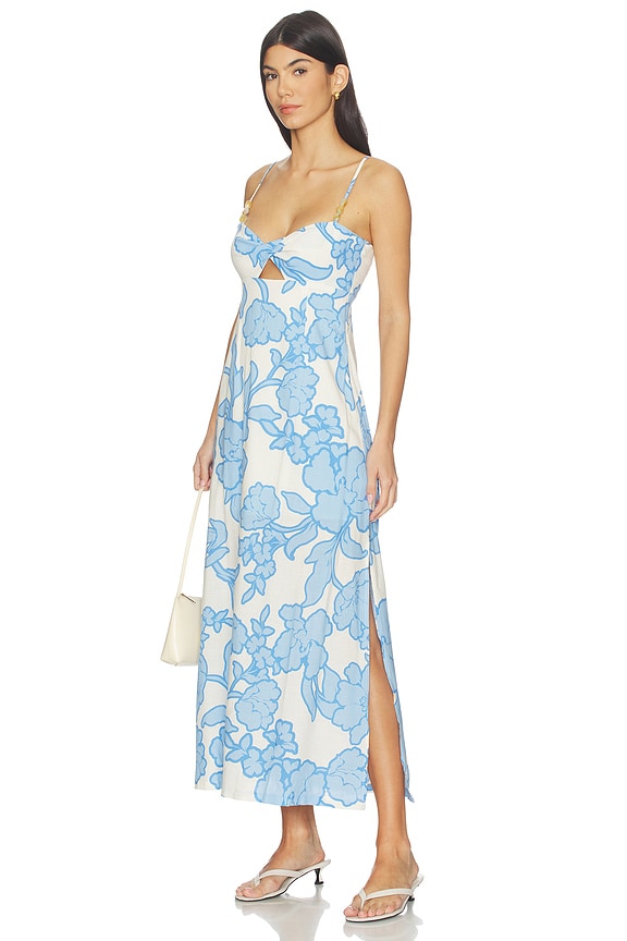 Alessia Twist Front Midi Dress