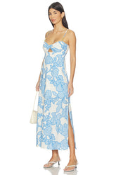 Alessia Twist Front Midi Dress