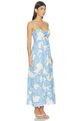 Alessia Twist Front Midi Dress