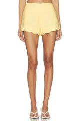 Grazia Scallop Hem Shorts