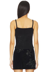 Beaded Mohair Knit Top