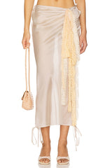 Midi Skirt With Lace Detail