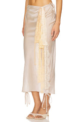 Midi Skirt With Lace Detail