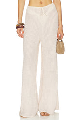 x Elsa Hosk Drawstring Wide Leg Pant