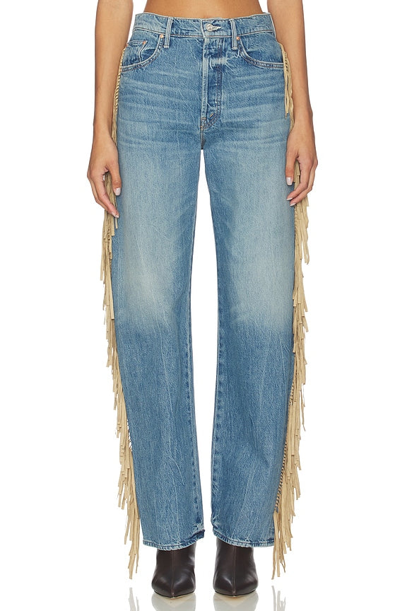 The Fringe Half-pipe Button Sneaker Jeans