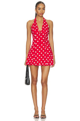 Olivea Halter Mini Dress