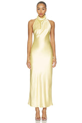 Apphia Halter Maxi Dress