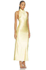 Apphia Halter Maxi Dress