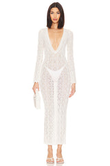 Dylan Deep V Maxi Dress
