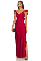 Becky Ruffle Maxi Dress