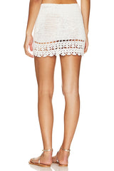 Elliana Crochet Mini Skirt