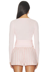 Calico Knit Top