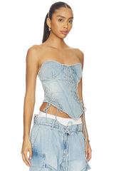 Asymmetrical Lace-Up Corset
