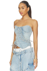 Asymmetrical Lace-Up Corset