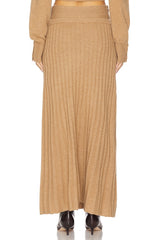 Premium Cashmino Ribbed Skirt