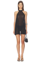 Midnight Dress With Bra And Booty Short