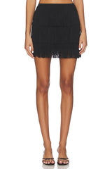 Fringe Mini Skirt