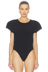 Cap Sleeve Bomber Bodysuit