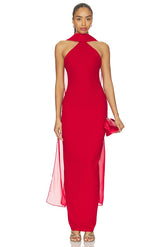 Martini High Neck Gown