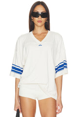 Stretch Knit V- Neck Top
