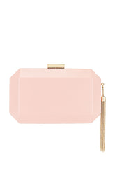 Lia Facetted Clutch With Tassel