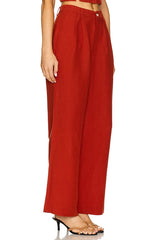 Air Linen Pleated Trouser