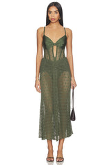 Sirena Mesh Maxi Dress