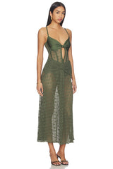 Sirena Mesh Maxi Dress