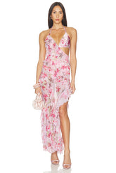 Orchid Bloom Long Dress