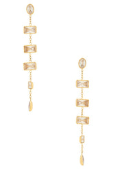 Baguette Stone Drop Earrings