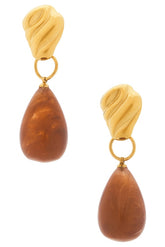 Amber Drop Earrings