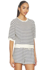 French Terry Bubble Sleeve Sweatshirt