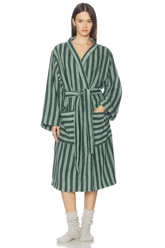 Pembroke Stripe Cotton Robe