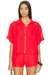 Linen Button Up Top