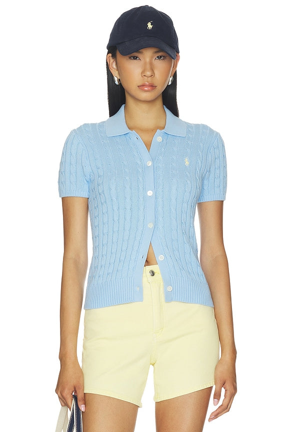 Cotton Short Sleeve Cardigan