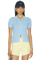 Cotton Short Sleeve Cardigan