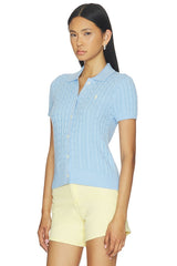 Cotton Short Sleeve Cardigan