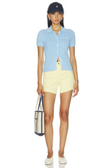 Cotton Short Sleeve Cardigan