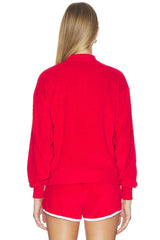 Cotton Terry Long Sleeve Collared Polo