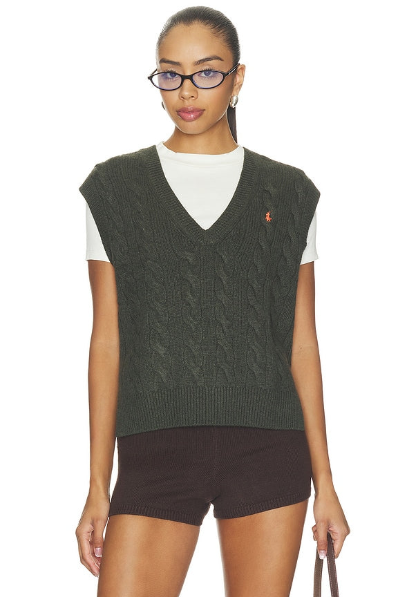 Wool Cashmere Sleeveless Pullover