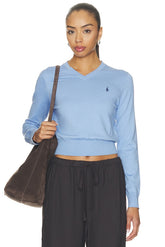 Cotton Long Sleeve Crew Neck Pullover Sweater