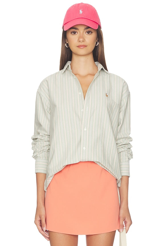 Oxford Long Sleeve Collared Sport Shirt