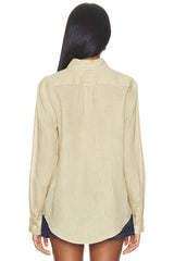 Linen Button Front Shirt