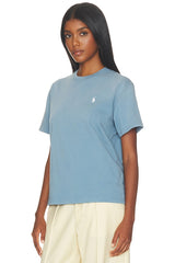 Jersey Knit Short Sleeve Crew Neck T Shirt