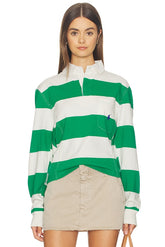 Vintage Long Sleeve Polo Top